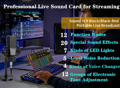 K300 Podcast Equipment Bundle, Con Micrófono De Condensad...