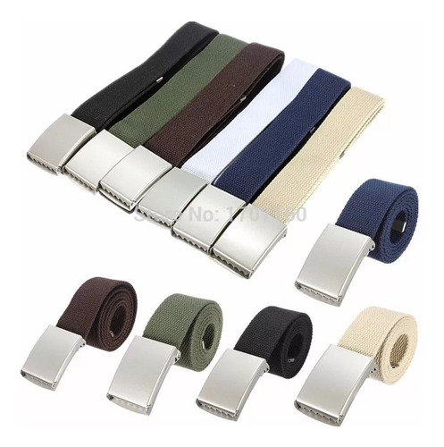 Cinto Masculino De Lona Kit Com 3 Peças - Promoção Relampago