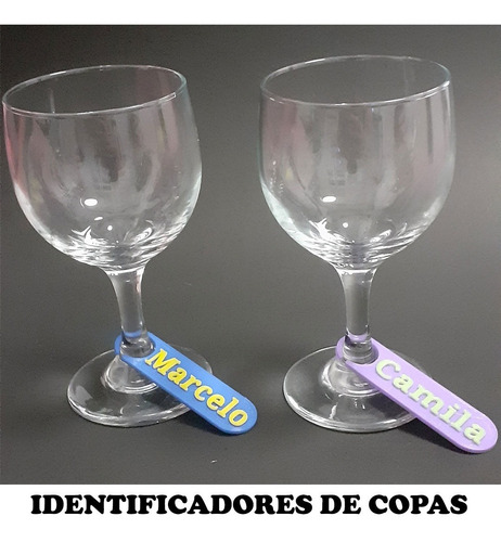 Identificadores De Copas Personalizados Señaladores X Unidad