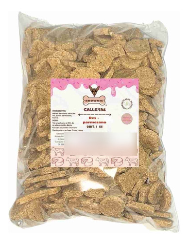 Galletas Para Perro Sabor Res Parmesano 1 Kg