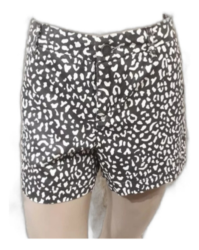 Short Sail De Gabardina Animal Print 