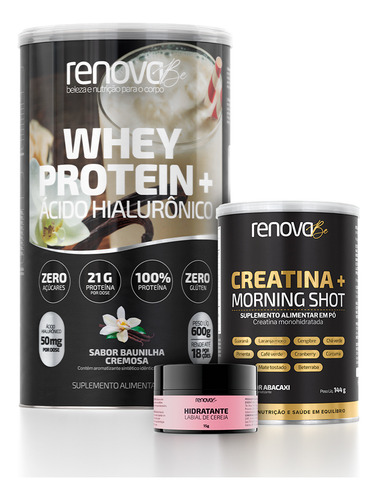 Whey Protein Concentrado E Creatina Monohidratada Renova Be