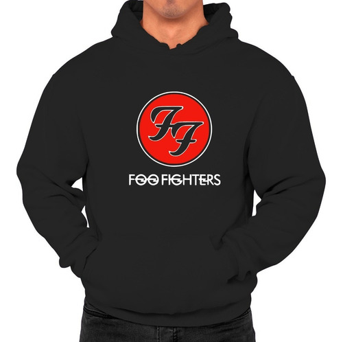 Polerón Canguro Estampado Foo Fighters 4 Rock Moda Hombre