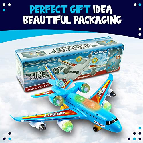 Avión De Juguete Niños Bump And Go Action Avión De J...