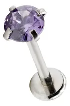 Comprar Piercing Labret Joya 4mm Lbjac Lila  Acero Quirurgico  1 Und