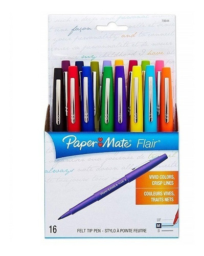 Estuche De Marcadores Paper Mate 16 Piezas 