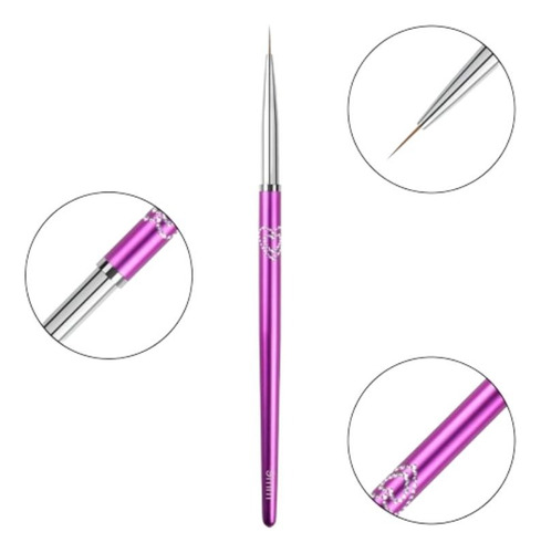 Pincel Liner Kolinsky Uñas Esculpidas Nail Art