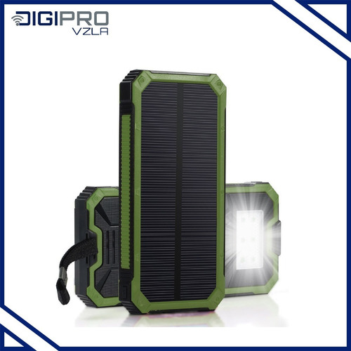 Power Bank Smart Carga Con Energía Solar Con Linterna