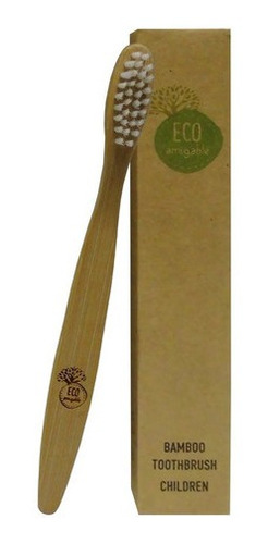 Cepillo De Diente De Bamboo Eco Amigable Pack X5 Compostable