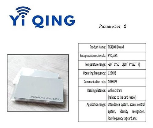 Rfid Khz Em Tk Pvc in Numero Serie Uid Para Control