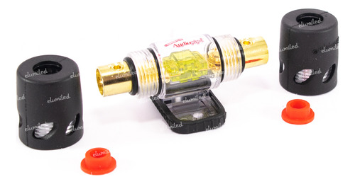 2 Portafusibles Audiocar Afc Entrada 4/8 Ga Salida 4/8 Ga