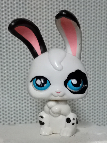 Figura Little Pet Shop Hasbro Conejo Con Movimiento De Ojos (Usado)