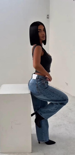 Jeans Mujer Mom Wide Baggy Modelos Exclusivos Oversize