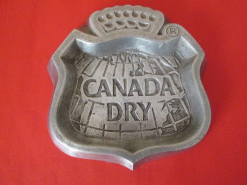 Antiguo Cenicero Gigante Canada Dry Año 1950 Muy Escaso