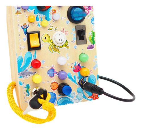 Tablero Ocupado Montessori, Juguete Sensorial Hecho A Mano,