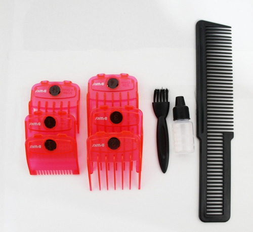 Imagen 3 de 10 de Maquina De Cortar Pelo B-way Skull + Kit Accesorios