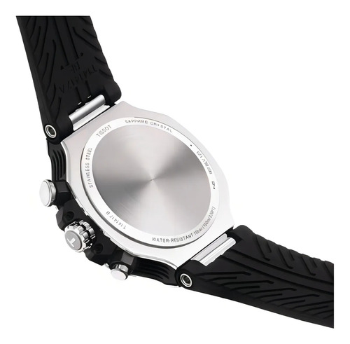 Reloj Tissot T-race Chronograph T141.417.17.011.00 Negro Plateado Crema (Reacondicionado)