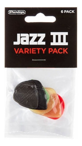 Set Picks Jim Dunlop Jazz Iii Pvp103 Variety Pack Guitarra
