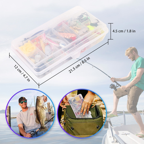 Imagen 6 de 8 de Señuelos De Pesca Pack De 110 Uds Con Caja Armería Virtual