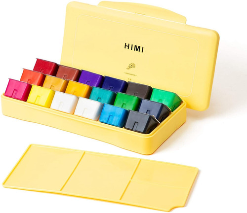 Himi Gouache  Set De 18 Colores 30cm (caja Amarilla)