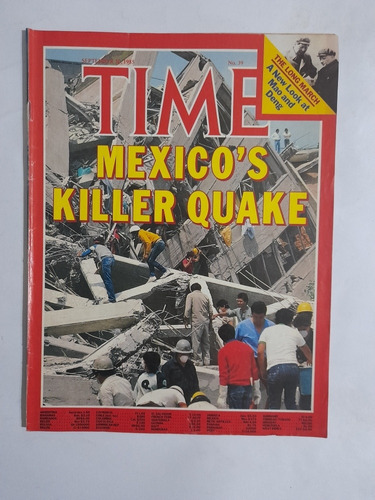 Revista Time En Ingles Terremoto En Mexico Año 1985