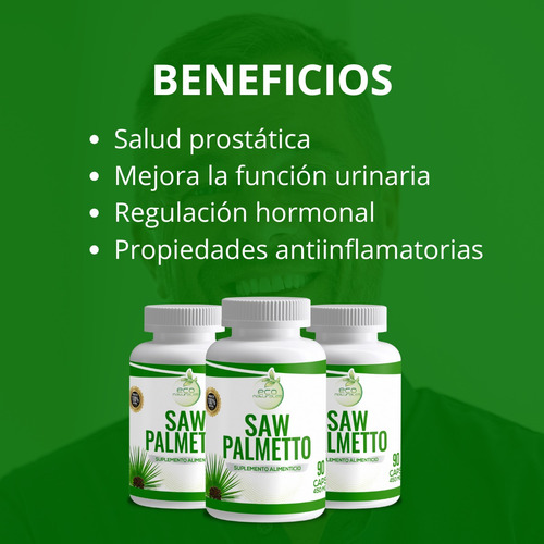 Saw Palmetto Cápsulas Para La Salud Masculina Prostata
