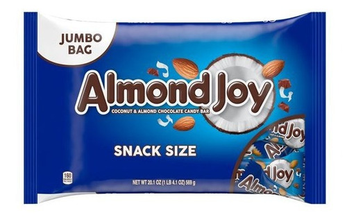 Almond Joy Chocolate Alemendra Y Coco Jumbo 565grs