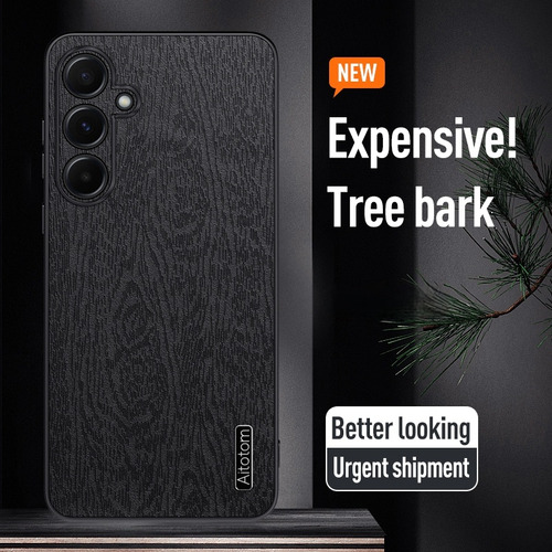 Funda Protectora Para Vivo Y15s 2021 A Prueba De Golpes, Anticaídas, Limpieza Duradera, Piel De Grano De Árbol