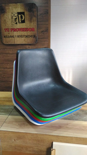 Imagen 3 de 7 de Asiento Plastico Butaca Monocasco Pvc