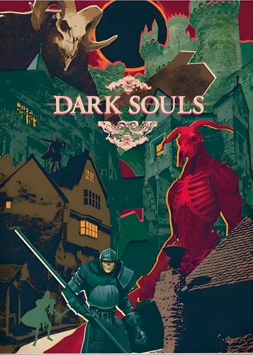 Póster Dark Souls Autoadhesivo 60x42cm #13