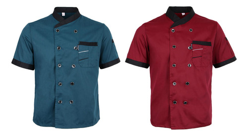 2 Uds Chef Ropa Uniforme Hotel Café Pub Cocina Cocina