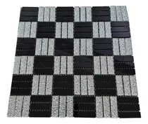 Comprar Malla 30x30 Color Negro Y Plateado De Venecitas Con Adhesivo