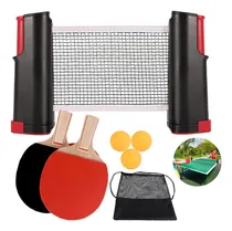 Comprar Juego De Ping Pong Portátil Con Red Retráctil Y Raquetas