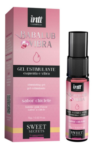 Gel Intimo Aquece Esquenta Vibra Comestivel Chiclete Babalub