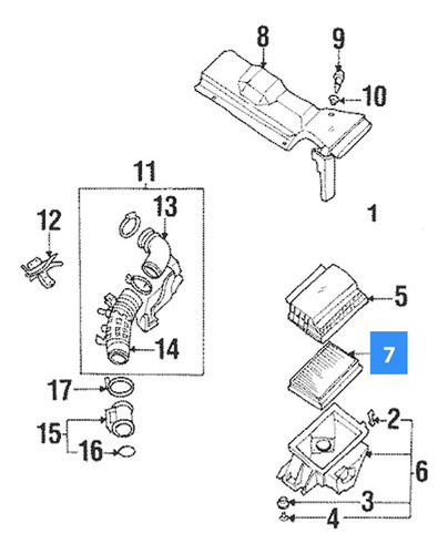 Filtro Aire Motor Para Infiniti Q45 4.5l V8 1990