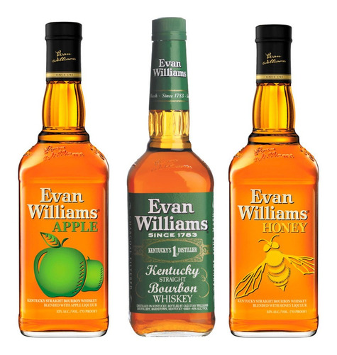 3 Whisky Mix Evan William: Apple + Honey + Green Label