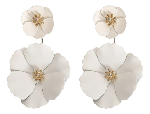 Pendientes Colgantes Con Forma De Flor, Pendientes Con Ramas