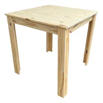 Comprar Mesa Maciza Pino 50x50 Bar Pata Recta Cocina Comedor