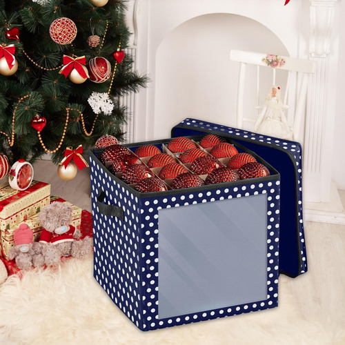 Caja De Almacenamiento De Adornos Navideños Plegable Con