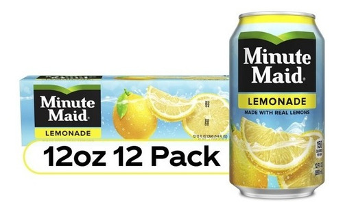 Minute Maid Lemonade/ Limonada De Limon Real 12 Pack 354ml