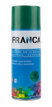 Esmalte Aerosol Verde Metalizado 400ml. Ref.1380 Franca