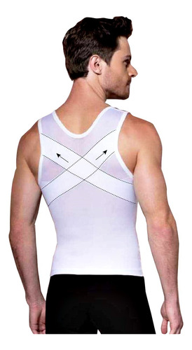 Camiseta Faja Reductora Hombre/correcto Postura/100%original
