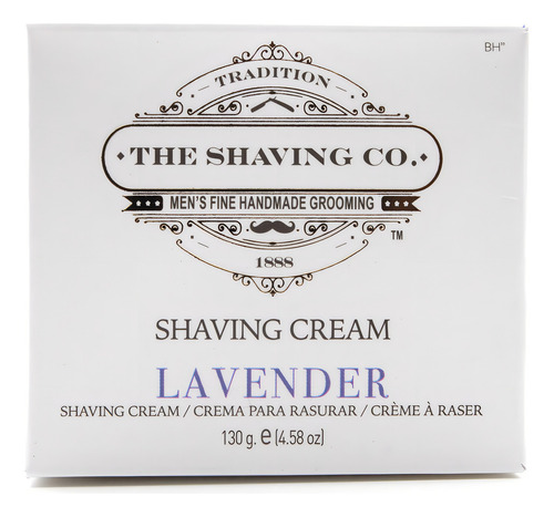 The Shaving Co Kit X 2 Crema Para Afeitar Lavanda Cream Set para Afeitado Lavender Shaving Cream
