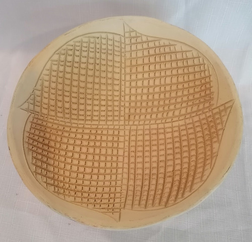 Molcajete De Barro Blanco Grande Incluye Tejolote 28 Cm