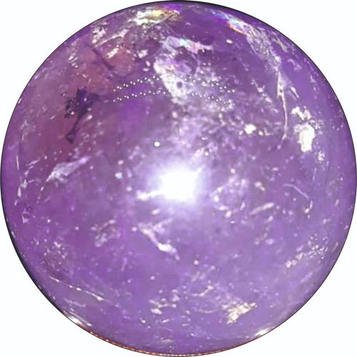 Bola Esfera De Cristal Amatista Natural / Améthystos Violeta