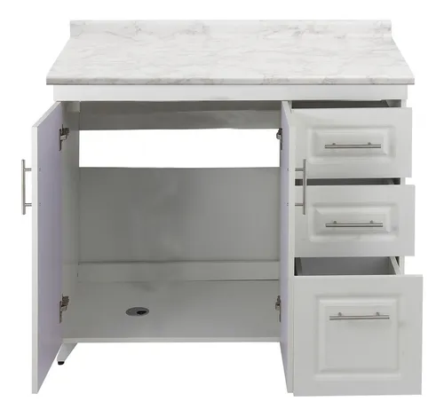 Mueble De Cocina Blanco Con Cubierta Postformada B 100x51cm