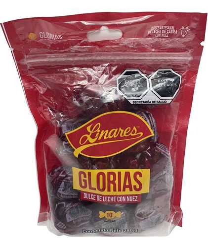 Linares Glorias Dulce De Leche Con Nuez 280 G