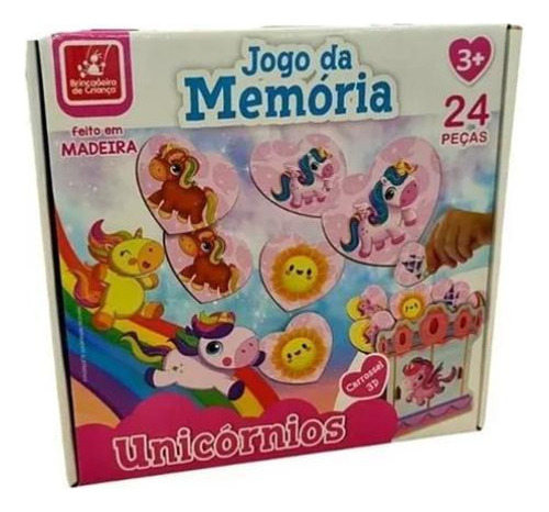 Jogo Da Memória Unicórnios - Brincadeira De Criança