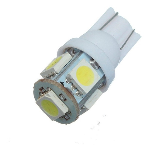 Lampara Led T10 W5w 5 Led  6000k 24v X 100 Unidades