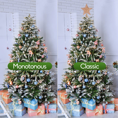Estrella De Navidad De 10.0 In, Adornos De Navidad De Oro